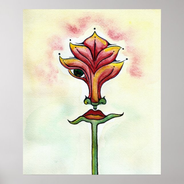 Rosa Flower Poster (Framsidan)