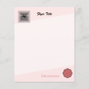 Rosa Flower Ribbon av Kenneth Yoncich Flygblad