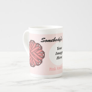 Rosa Flower Ribbon Template av Kenneth Yoncich Benporslin Mugg