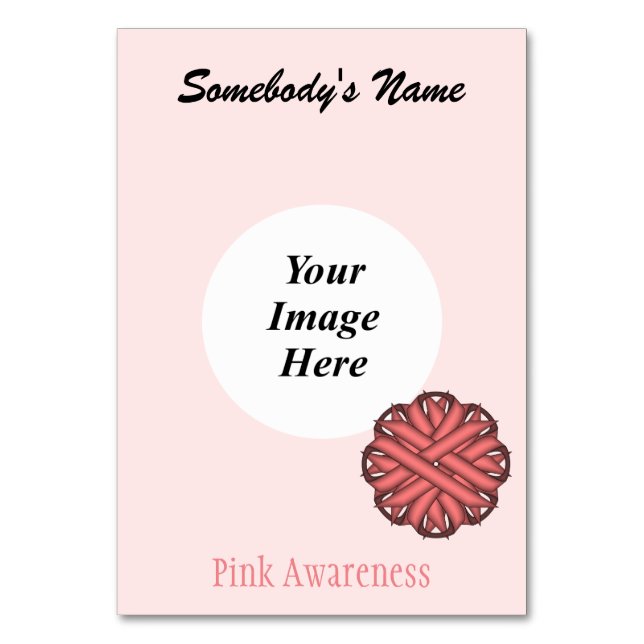 Rosa Flower Ribbon Template av Kenneth Yoncich Bordsnummer (Framsidan)