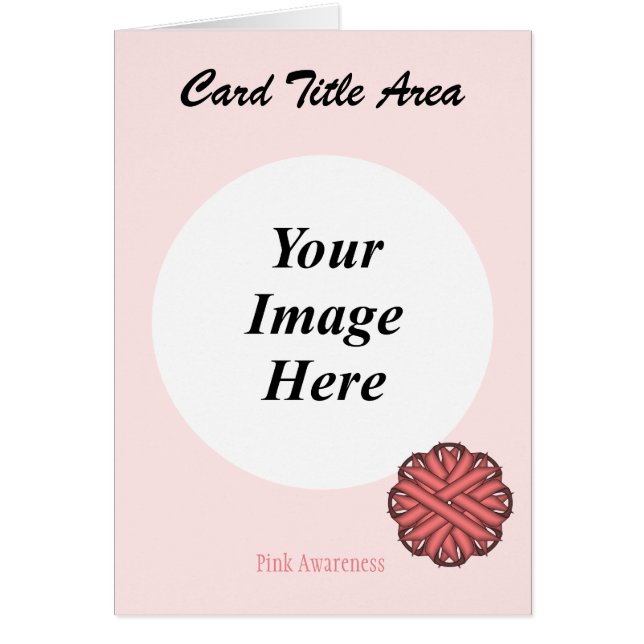 Rosa Flower Ribbon Template av Kenneth Yoncich OBS Kort (Framsidan)