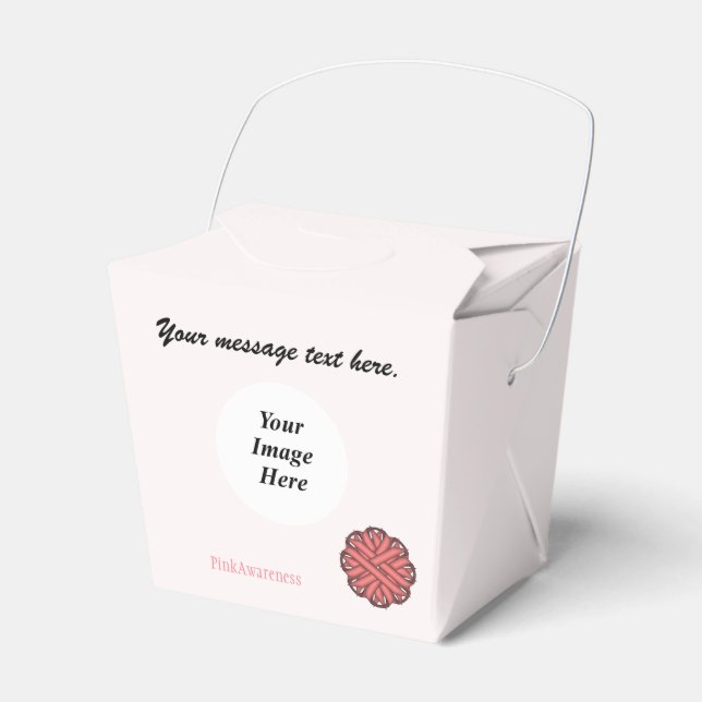 Rosa Flower Ribbon Template av Kenneth Yoncich Presentaskar (Framsidan Sidan)