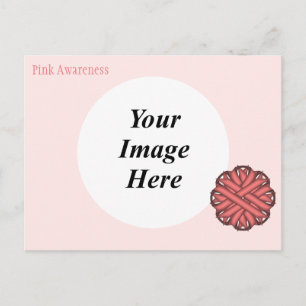 Rosa Flower Ribbon Template av Kenneth Yoncich Vykort