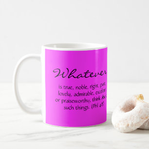 Rosa Flower Scripture Kaffemugg
