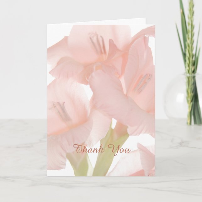 Rosa Flower Tack Sympathy / Memorial Kort (Framsida)