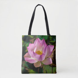 Rosa Flower Tote Bag Tygkasse