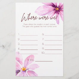 Rosa Flower Var var vi möhippa-spel?