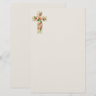 Rosa Flowered Kor Stationery Brevpapper