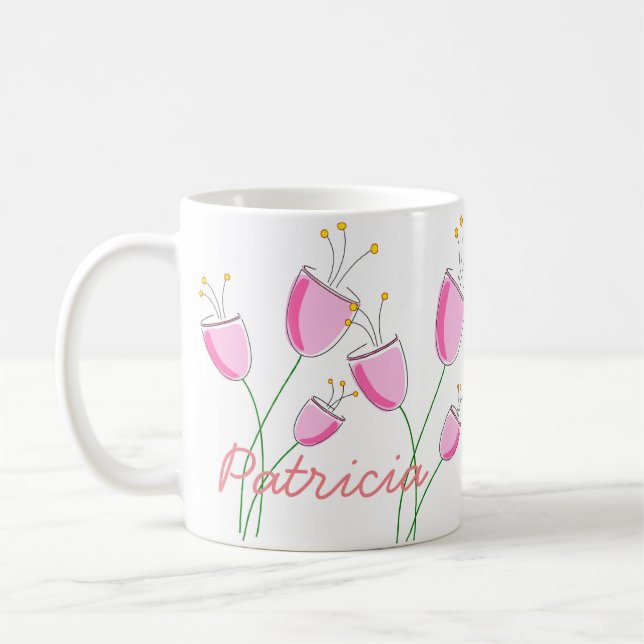 Rosa Flowerfield Kaffemugg (Vänster)