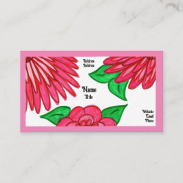 Rosa Flowers Affärskort Visitkort