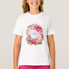Rosa Flowers and Älvors Girl T Shirt