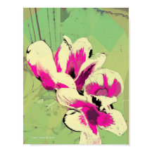 Rosa Flowers av Ohio-konstnären Sång Zeock