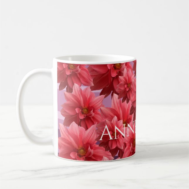 Rosa Flowers Beauty Kaffemugg (Vänster)
