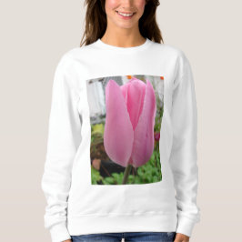 Rosa Flowers Blommigt Tulip Tulips Garden T Shirt