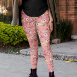 Rosa Flowers Blommigt Vattenfärg för henne Leggings<br><div class="desc">Den här designen kan vara personlig genom att välja anpassningsalternativet för att lägga till text eller göra andra ändringar. Om den här produkten har möjlighet att överföra designen till en annan artikel ska du vid behov justera designen så att den passar. Kontakta mig på colorflowcreations@gmail.com om du vill ha den...</div>