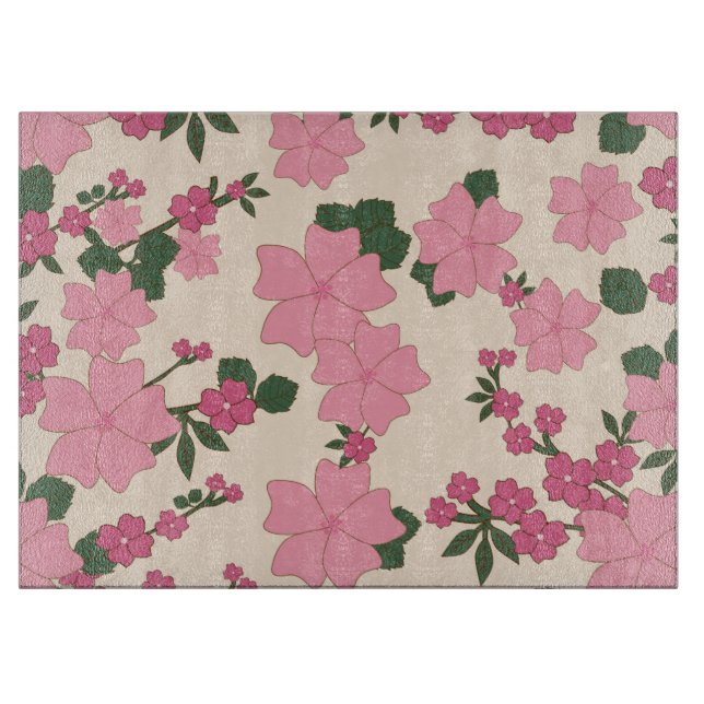 Rosa Flowers, Blommönster, Mönster av blommor (Framsidan)