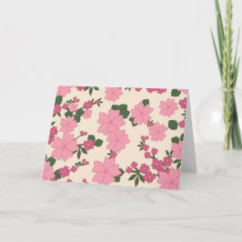 Rosa Flowers, Blommönster, Mönster av blommor Kort