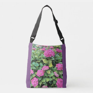 Rosa Flowers Body Bag-Kor-övertrycksfack för övert Axelväska