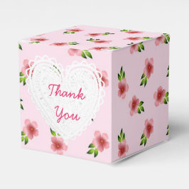 Rosa Flowers Cupkakbox Presentaskar