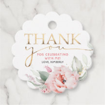 Rosa Flowers Elegant Birthday Tack