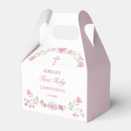 Rosa Flowers First Communion Gable Presentaskar