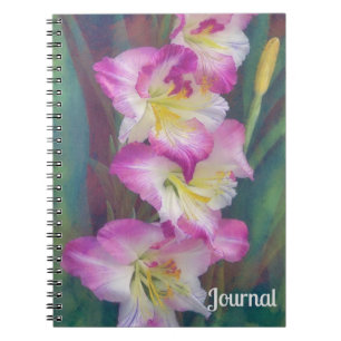 Rosa Flowers Garden Art Journal bärbara dator Anteckningsbok