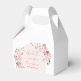 Rosa Flowers Girl Baby i Bloom Favor Box Presentaskar