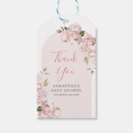 Rosa Flowers Girl Baby in Bloom Tack Presentetikett