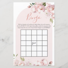 Rosa Flowers Girl Baby Shower Baby i Bloom Bingo