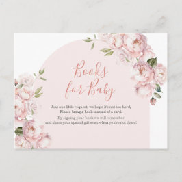 Rosa Flowers Girl Baby Shower Baby i Bloom Vykort