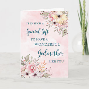 Rosa Flowers Godmor Lycklig Mors dag Card Kort