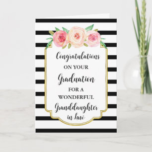 Rosa Flowers Granddotter i Law Studenten Kort