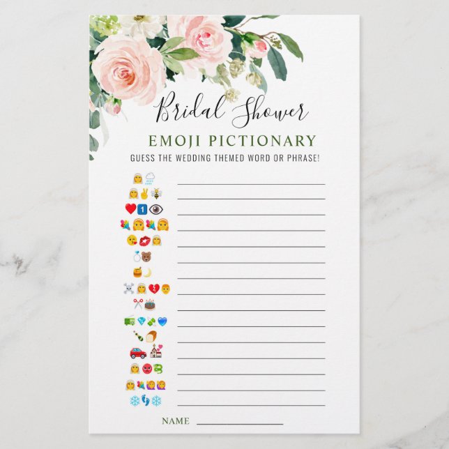 Rosa  Flowers Greenery Möhippa Game (Framsida)