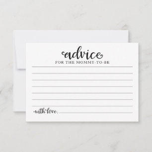 Rosa Flowers Halloween Baby Shower Advice-kort Inbjudningar