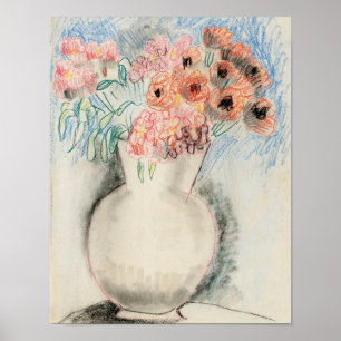Rosa Flowers i Vas Christopher Wood Poster