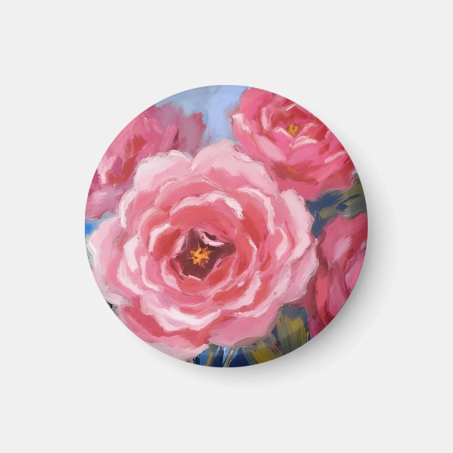 Rosa Flowers Magnet (Framsidan)