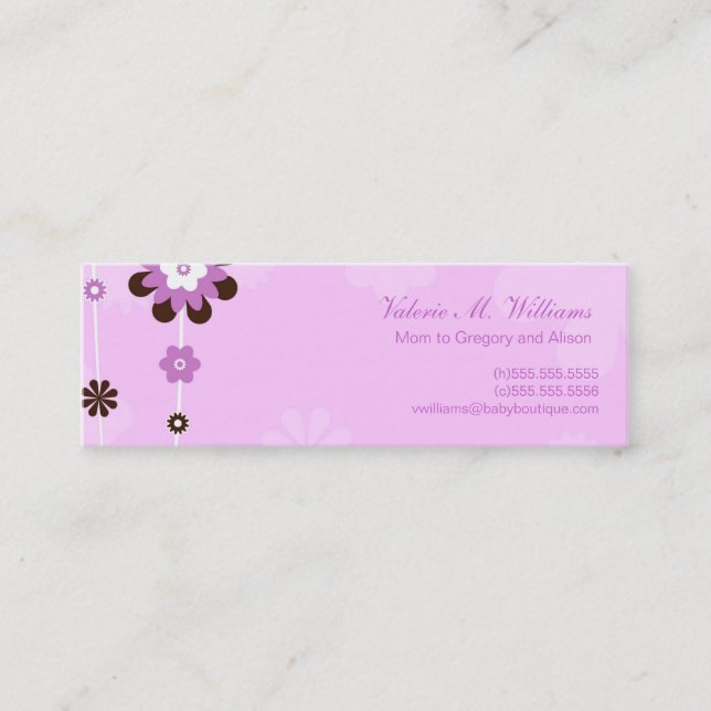 Rosa Flowers Mamma Cards (Framsida)