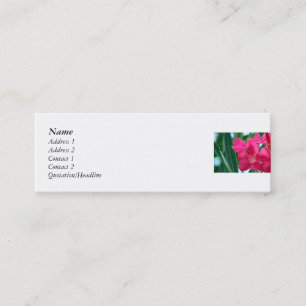 Rosa Flowers Mini Visitkort