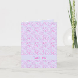 Rosa Flowers minimalistiska Tack i Lilacs Lila Kort