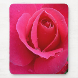 Rosa Flowers Mousepad Röd ros Decor Gifts Musmatta