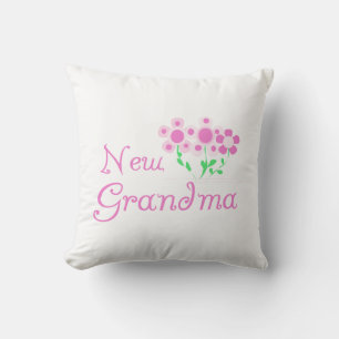 Rosa Flowers New Grandma Gifts Kudde