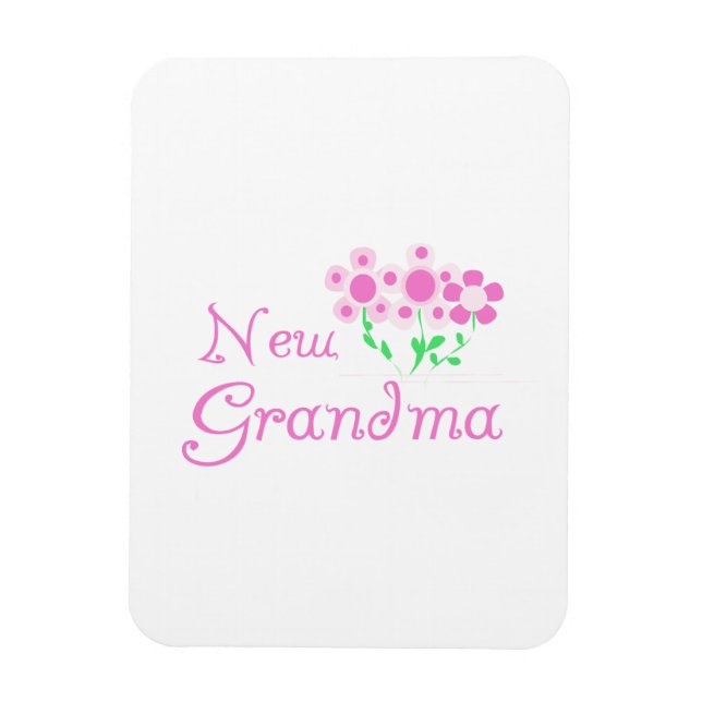 Rosa Flowers New Grandma Gifts Magnet (Vertikal)