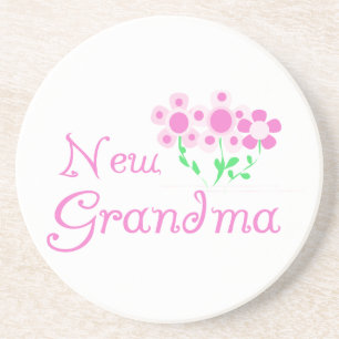 Rosa Flowers New Grandma Gifts Underlägg Sandsten
