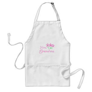 Rosa Flowers New Grandma Tshirts and Gifts Förkläde