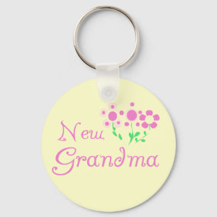 Rosa Flowers New Grandma Tshirts and Gifts Nyckelring