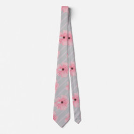 Rosa Flowers och Rand Neck Tie Slips