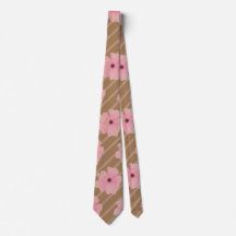 Rosa Flowers och Rand Neck Tie