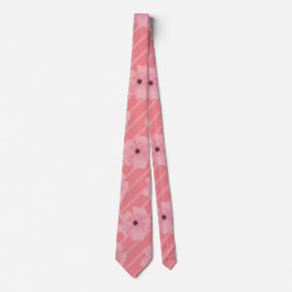Rosa Flowers och Rand Neck Tie Slips