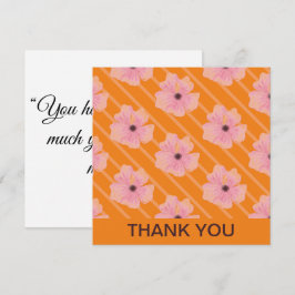 Rosa Flowers och Rand Personlig Card