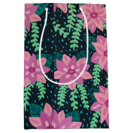 Rosa Flowers on Black